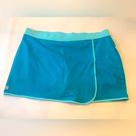 Lands End athletic tennis skirt women’s size XL, elastic shorts (T) - Picture 1 of 7